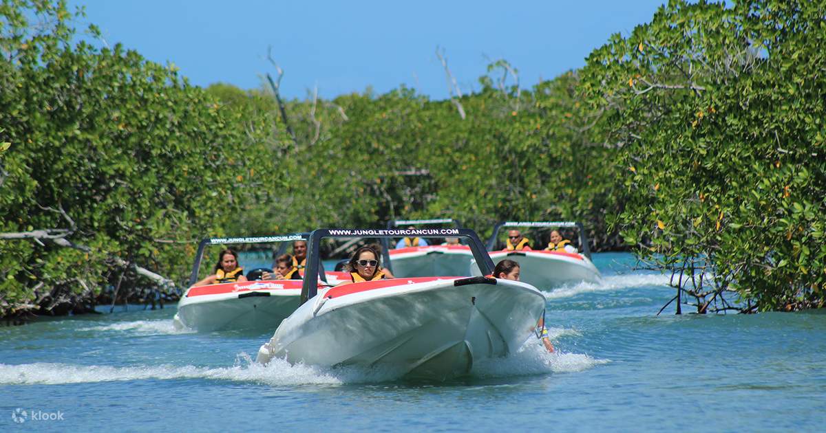 Jungle Tour Adventure Speedboat and Snorkeling in Cancun Klook United